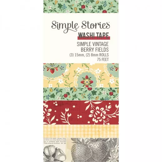 Simple Stories Washi Tape - Simple Vintage Berry Fields