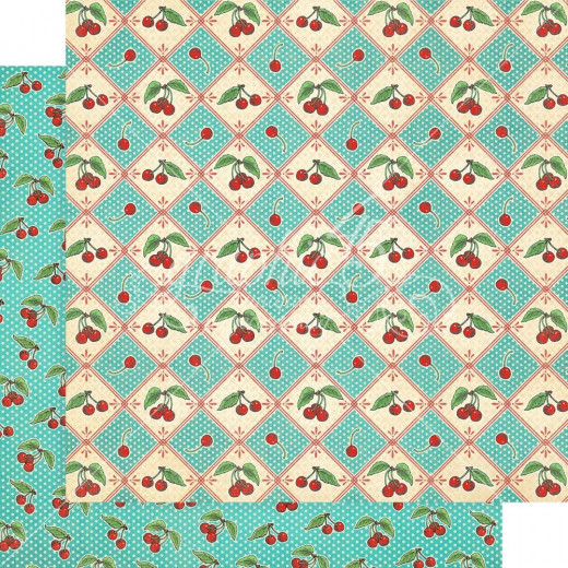 Life's A Bowl Of Cherries Designpapier - Cherry On Top