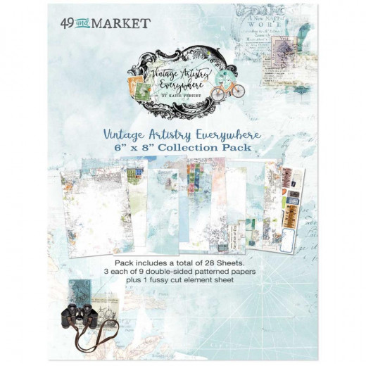 49 and Market - Vintage Artistry Everywhere - 6x8 Collection Pack