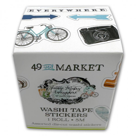 49 And Market Washi Tape Stickers - Vintage Artistry Everywhere