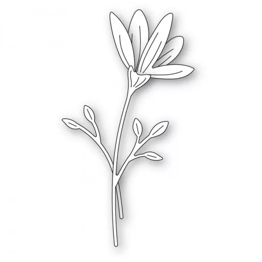 Memory Box Die - Floral Bud & Stems