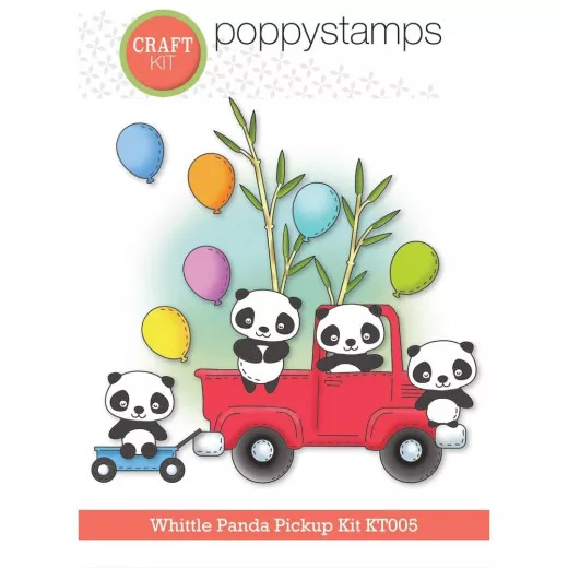 Poppystamps Craft Set - Whittle Panda Pickup