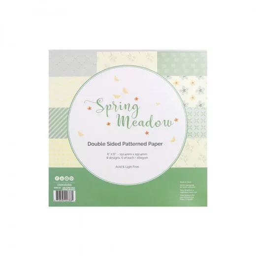 Craft Perfect 6x6 Patterned Paper Pack - Spring Meadow