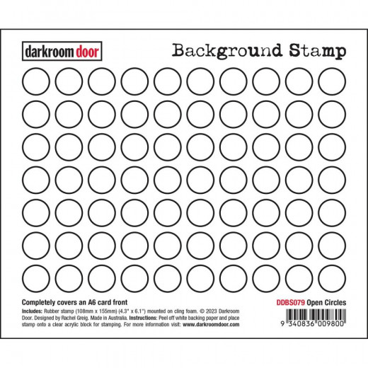 Darkroom Door Cling Stamps - Background Open Circles