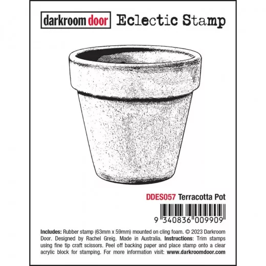 Darkroom Door Cling Stamps - Eclectic Terracotta Pot