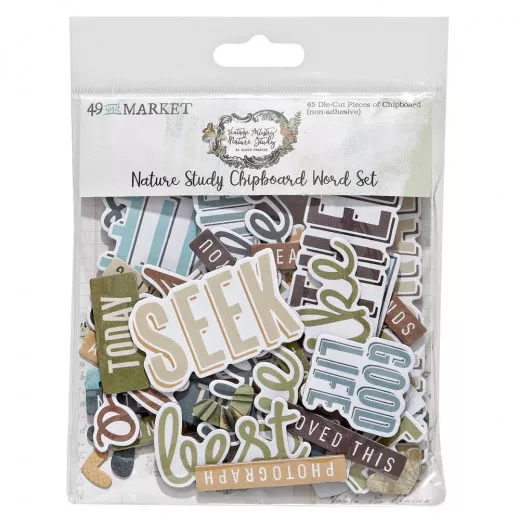 Chipboard Word Set - Nature Study