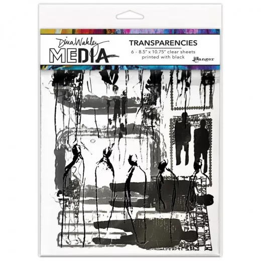 Dina Wakley Media Transparencies - Frames & Figures Set 2