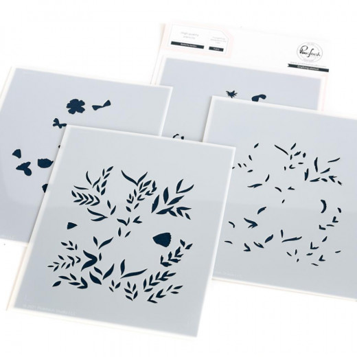 Pinkfresh Studio Stencils - Butterfly Garden