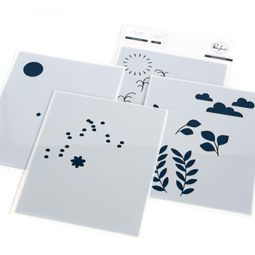 Pinkfresh Studio Stencils - Summer Blooms