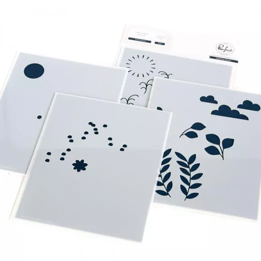 Pinkfresh Studio Stencils - Summer Blooms