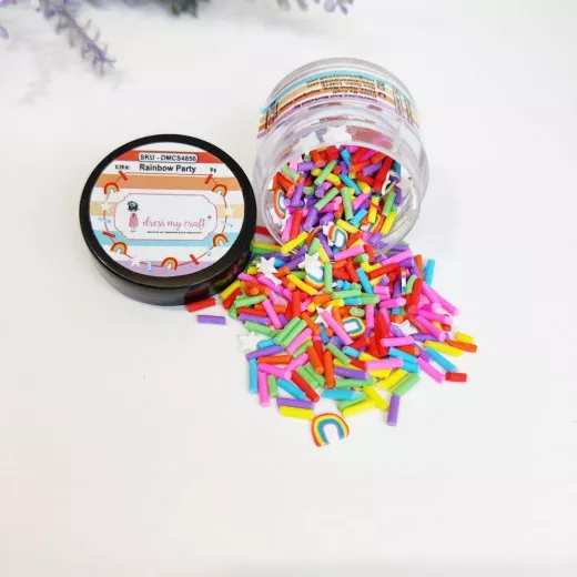 Dress My Craft Shaker Elements - Rainbow Party