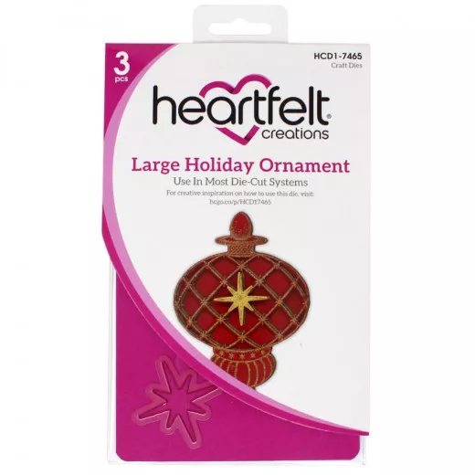 Cut and Emboss Die - Large Holiday Ornament