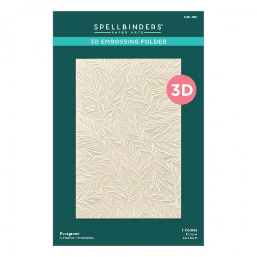 Spellbinders 3D Embossing Folder - Evergreen