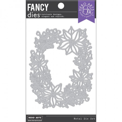 Hero Arts Fancy Dies - Poinsettia Window