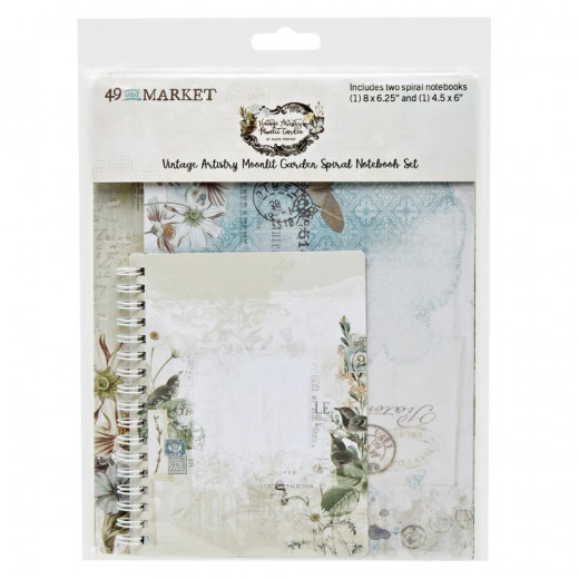 Vintage Artistry - Moonlit Garden - Spiral Notebook Set