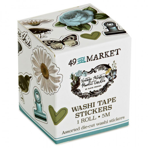 49 And Market - Washi Tape Stickers - Vintage Artistry - Moonlit Garden