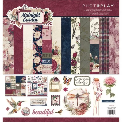 PhotoPlay - Midnight Garden - 12x12 Collection Pack