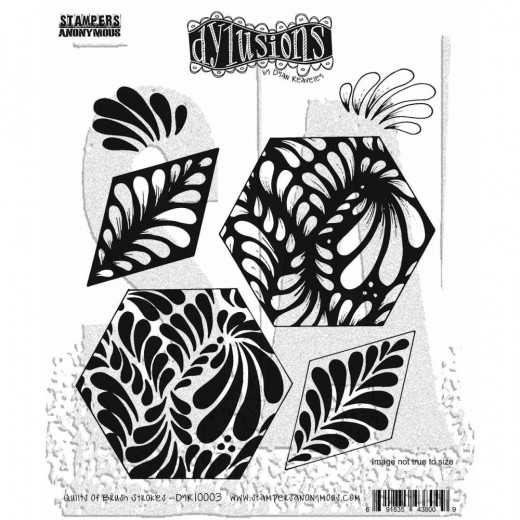 Dyan Reaveley\'s Dylusions - Cling Stamp Collections - Quilts Of Brush Strokes