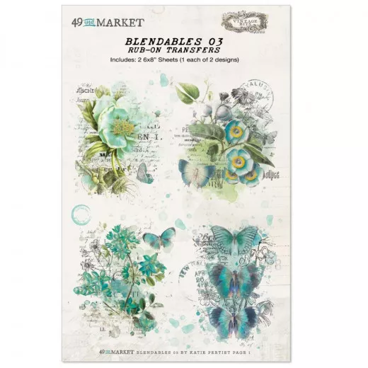 49 And Market - Essentials - Blendables - 6x8 Rub-On Transfer