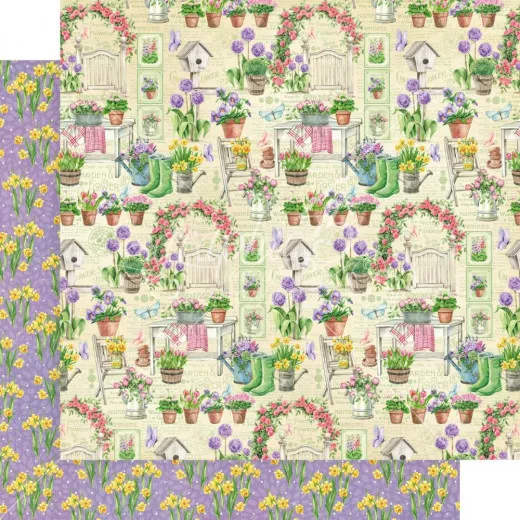 Grow With Love - Designpapier - Tip Toe Through The Tulips