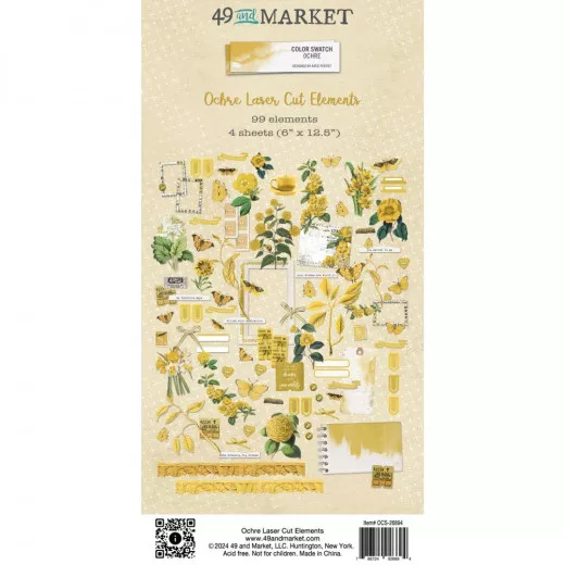 49 and Market - Color Swatch: Ochre - Laser Cut Outs - Elements