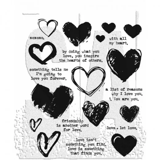 Cling Stamps Tim Holtz - Love Notes