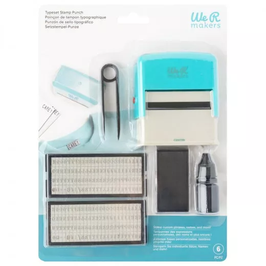 We R Makers - Typeset Stamp Punch Set