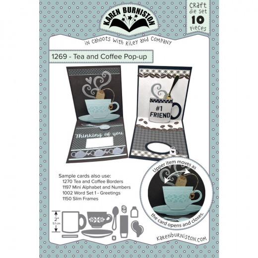 Karen Burniston Die - Tea And Coffee Pop-up