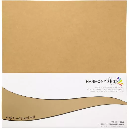 Harmony Hues - 12x12 Cardstock - Kraft