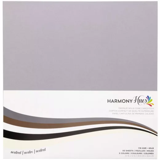 Harmony Hues - 12x12 Cardstock - Neutral