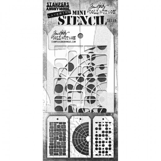 Tim Holtz Mini Layered Stencil Set 59