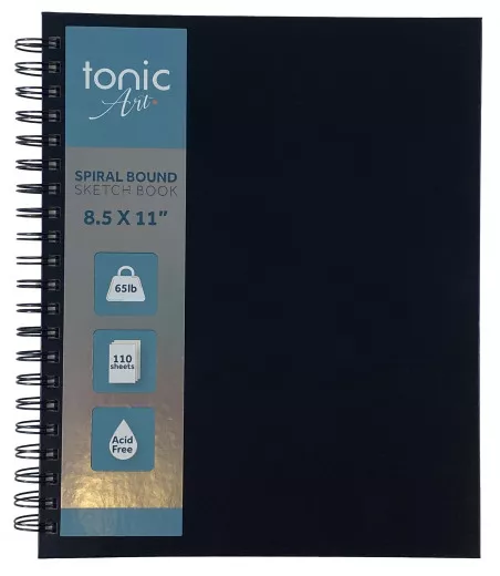 Tonic-Art - Spiral Hardcover Sketchbook - 8,5x11 Inch