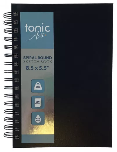 Tonic-Art - Spiral Hardcover Sketchbook - 5,5x8,5 Inch