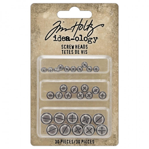 Tim Holtz - Idea-Ology - Metal Adornments - Screw Heads