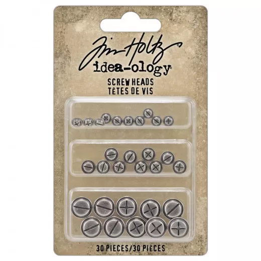 Tim Holtz - Idea-Ology - Metal Adornments - Screw Heads