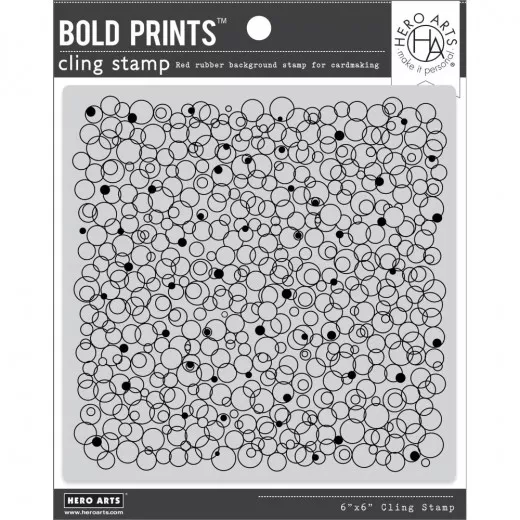 Hero Art Cling Stamps - Bubble Celebration Bold Prints