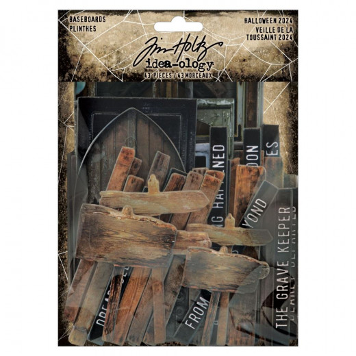 Tim Holtz - Idea-Ology - Chipboard Baseboards - Halloween 2024