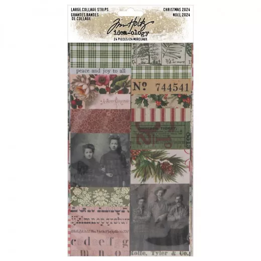 Tim Holtz - Idea-Ology - Christmas Collage Strips - Large