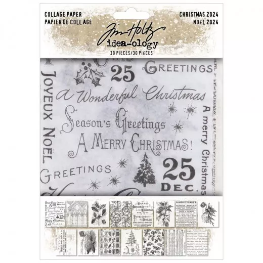 Tim Holtz - Idea-Ology - Collage Paper - Christmas 2024