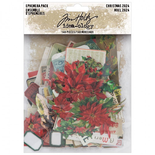 Tim Holtz - Idea-Ology - Ephemera Pack - Christmas 2024