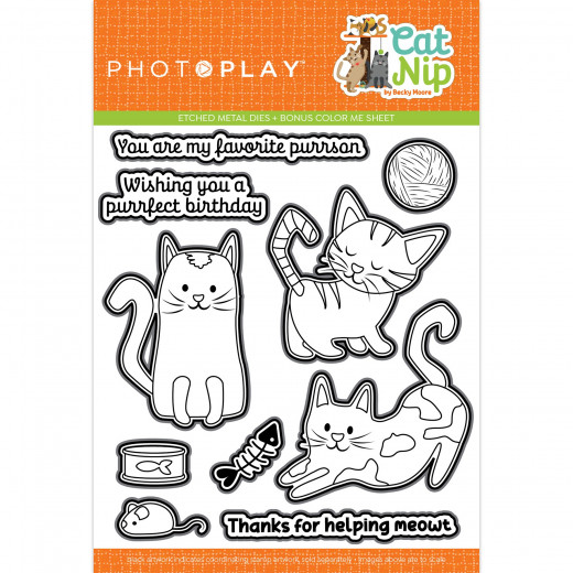 PhotoPlay Etched Die - Cat Nip