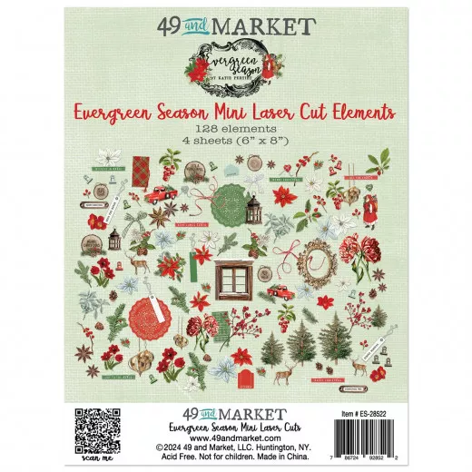 49 and Market - Evergreen Season - Mini Laser Cut Outs