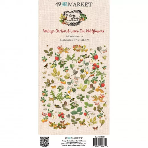 49 and Market - Vintage Orchard - Wildflowers - Laser Cut Outs