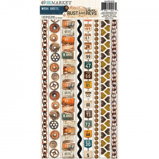 49 And Market - Rust And Revs - Washi Sheet