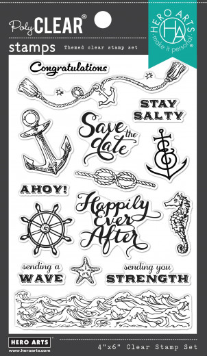 Hero Arts Clear Stamps - Natuical Messages