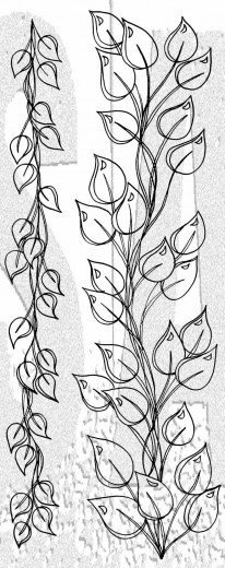 Dyan Reaveley's Dylusions - Cling Stamp Collections - The Longer The Leaf