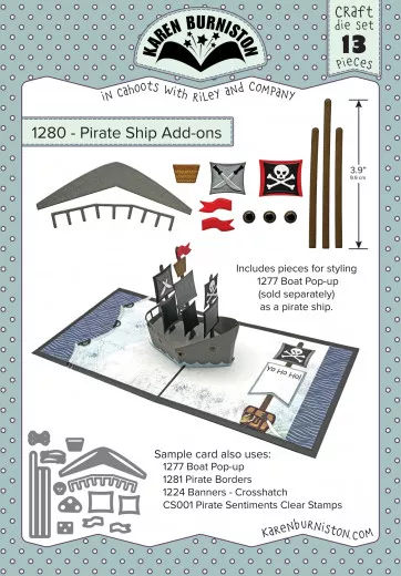 Karen Burniston Die - Pirate Ship Add-ons