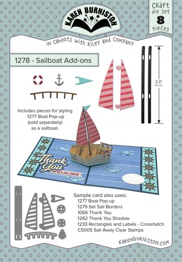 Karen Burniston Die - Sailboat Add-ons