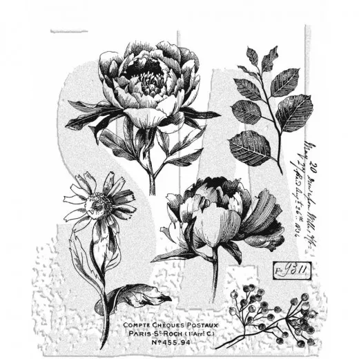 Cling Stamps by Tim Holtz - French Garden