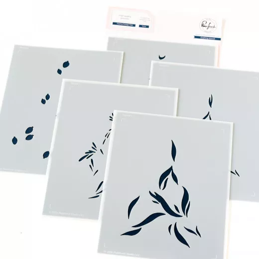 Pinkfresh Studio Stencils - Festive Foliage Tree